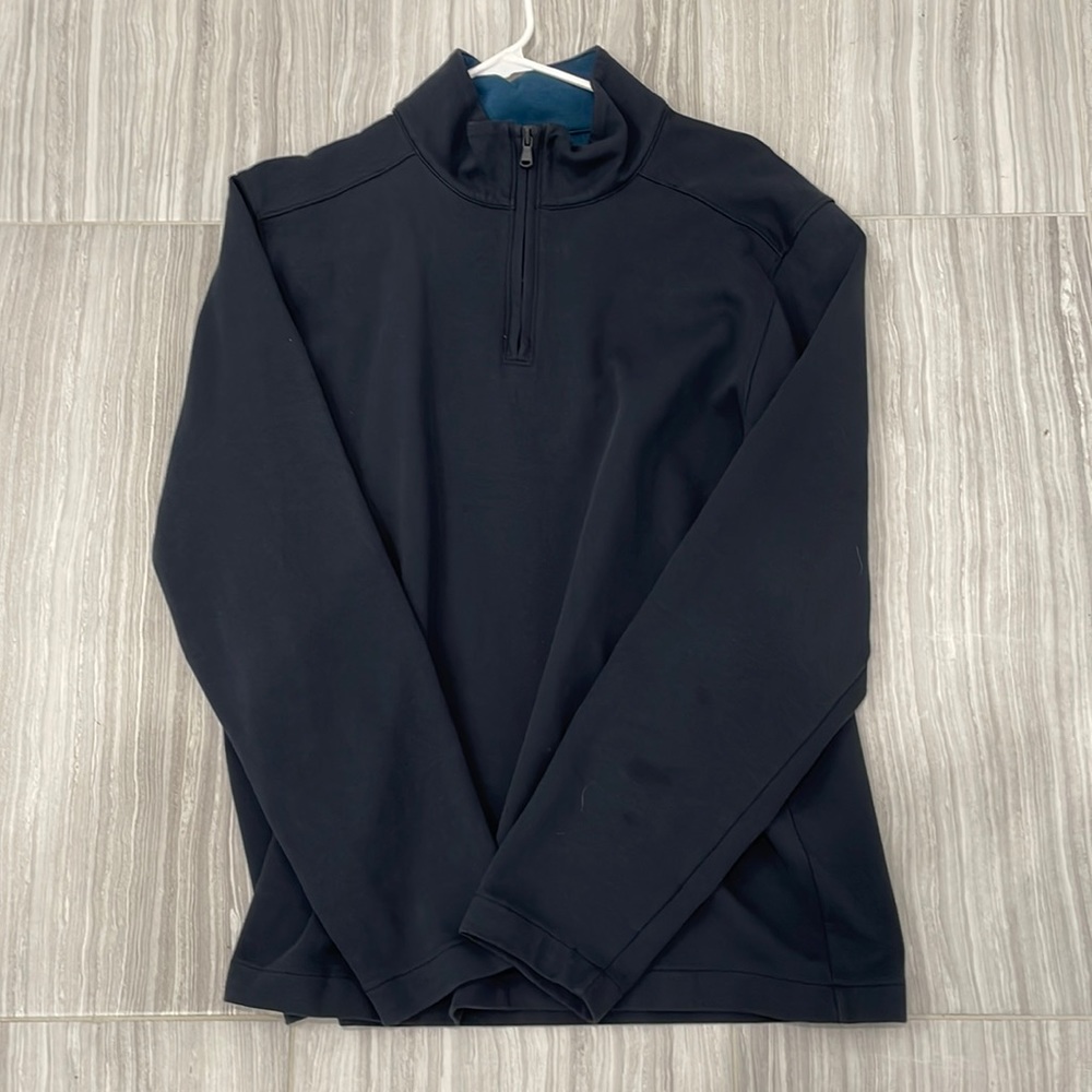 Bonobos 1/4 zip pullover dark blue. Never worn excellent condition.